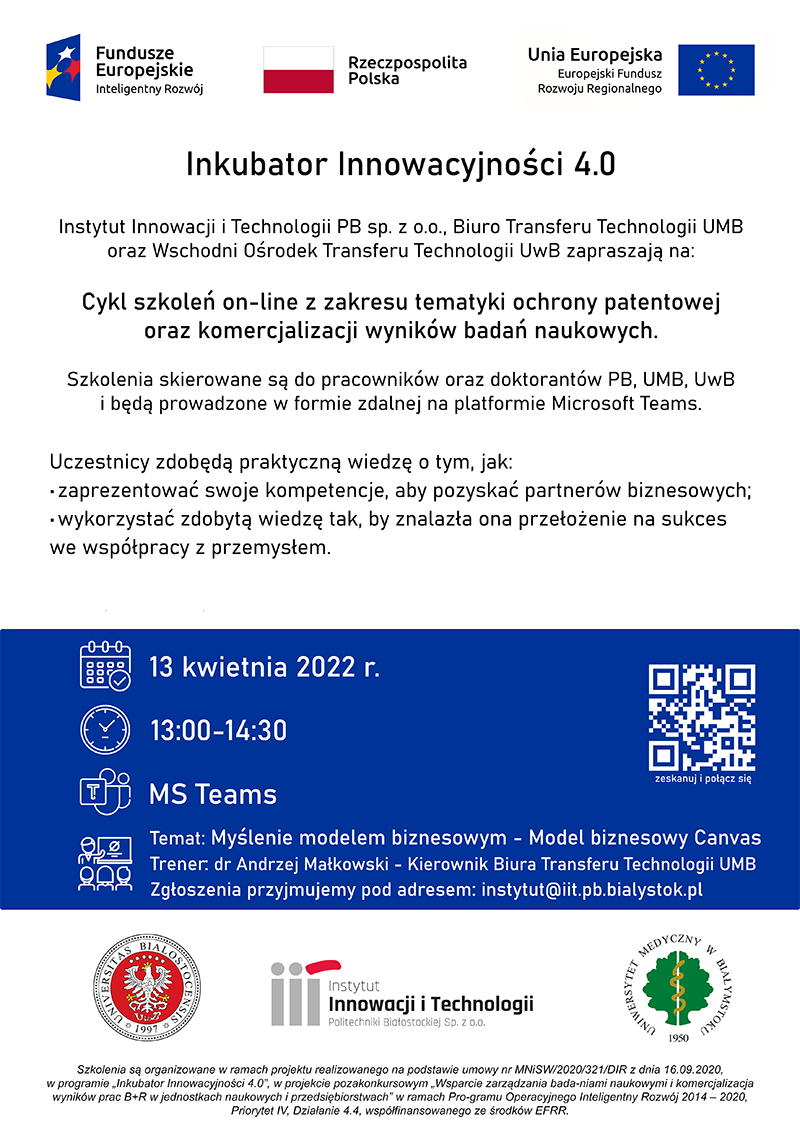 Inkubator Innowacyjności 4.0 - plakat
